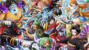 One Piece Straw Hat Crew Wano Country Arc Anime Wallpaper HD wallpaper