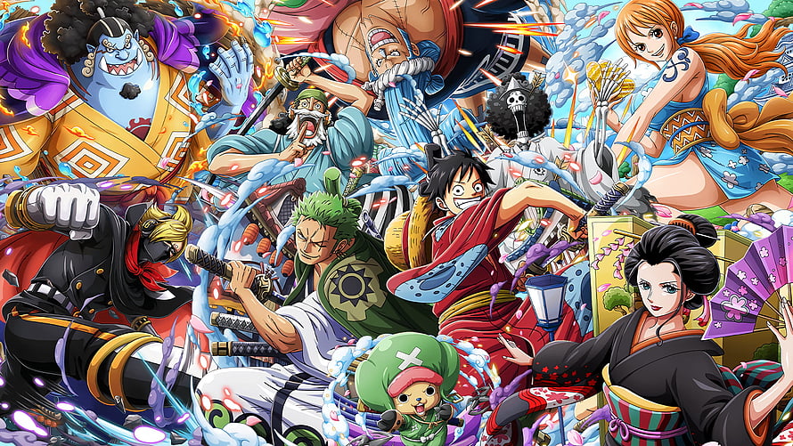 One Piece Straw Hat Crew Wano Country Arc Anime Wallpaper HD wallpaper