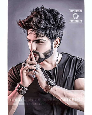 Stylized Portrait of Handsome Man with Beard and Accessories, boys to , Jubin Shah and dp for boys, size , stylish… HD phone wallpaper