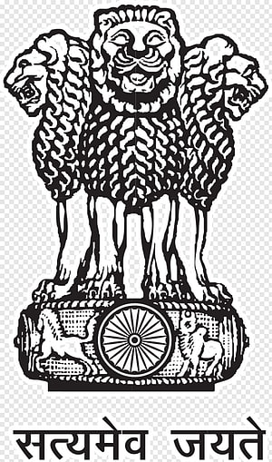 National Emblem of India featuring three lions and the Ashoka Chakra with Satyameva Jayate motto HD phone wallpaper