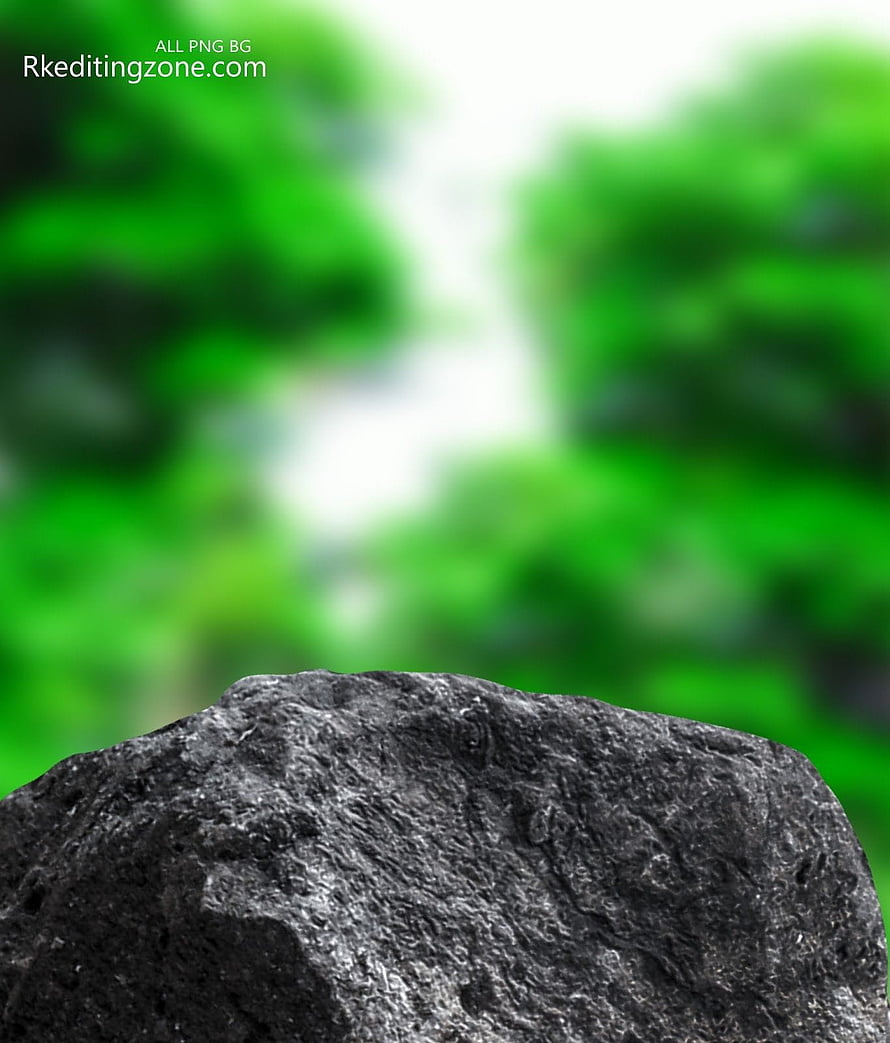 Dark Textured Rock Surface With Blurred Green Nature Background HD phone wallpaper