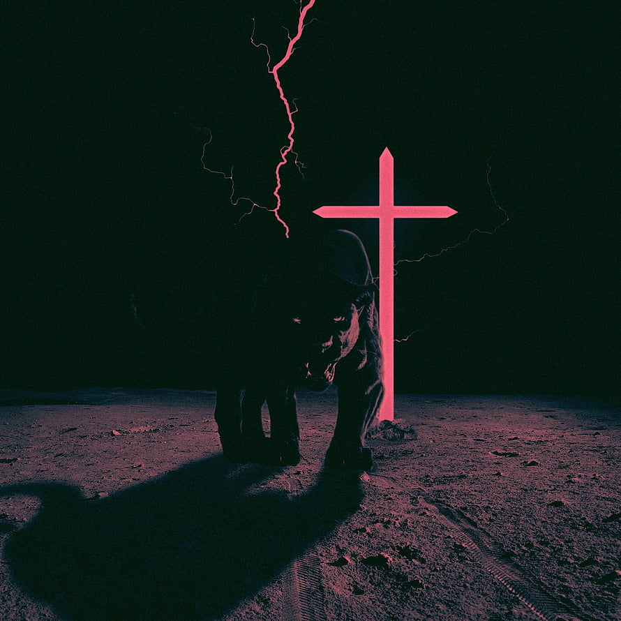 The Weeknd Starboy Album Artwork with Pink Cross and Lightning HD phone wallpaper