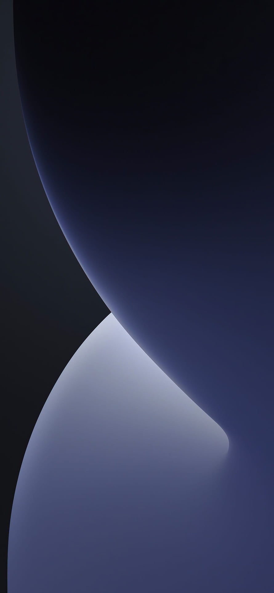 Abstract Dark Blue Curved Shapes Minimalist Gradient Wallpaper HD phone wallpaper