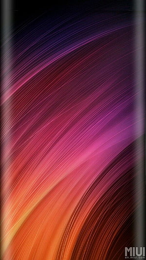 Abstract Gradient Wallpaper with Flowing Lines in Purple, Pink, and Orange HD phone wallpaper