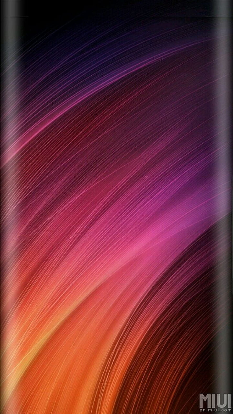 Abstract Gradient Wallpaper with Flowing Lines in Purple, Pink, and Orange HD phone wallpaper