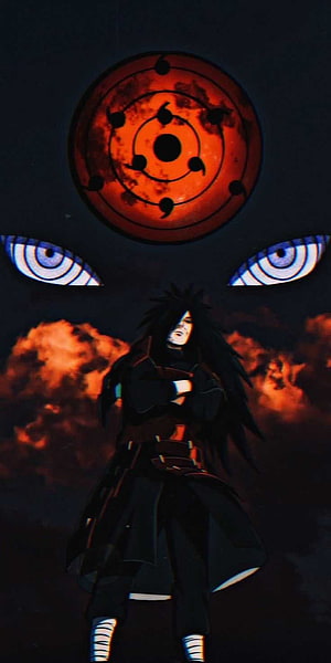 Madara Uchiha with Rinnegan and Infinite Tsukuyomi Anime Wallpaper HD phone wallpaper