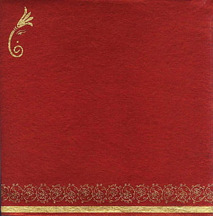Elegant Deep Red Wedding Invitation Design with Gold Floral Border and Ornamental Corner Motif HD phone wallpaper