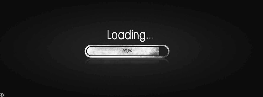 Minimalist Black and White Loading Bar Progress Indicator Wallpaper HD wallpaper