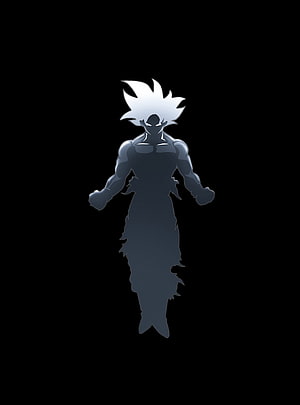 Goku Ultra Instinct Sign Silhouette Wallpaper HD phone wallpaper