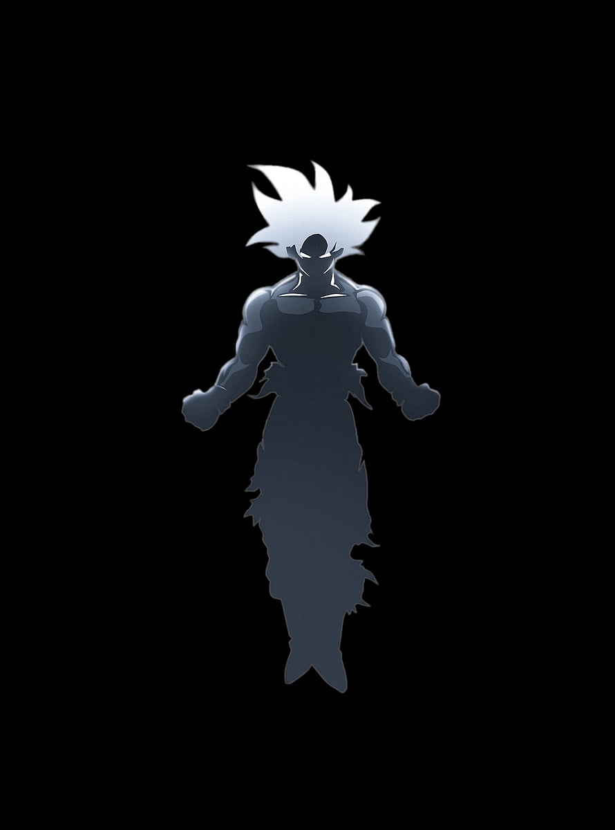 Goku Ultra Instinct Sign Silhouette Wallpaper HD phone wallpaper