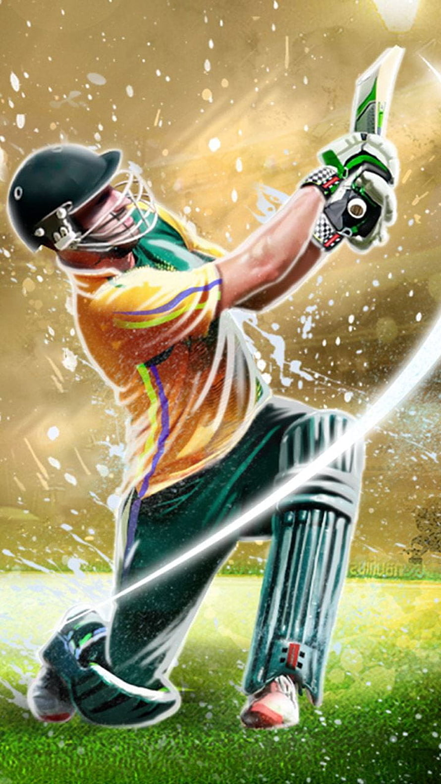 Real Cricket 20 Batsman Mid-Swing Action Artwork, Play Real Cricket 20 Online for on PC & Mobile, #real cricket 20 HD phone wallpaper