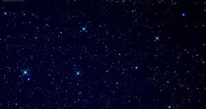 Deep Space Starfield with Bright Blue Stars on Dark Night Sky Background HD wallpaper