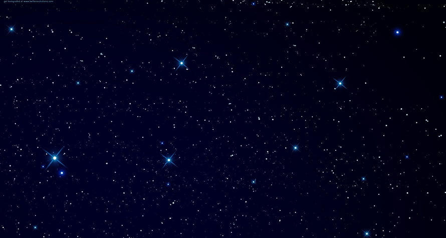 Deep Space Starfield with Bright Blue Stars on Dark Night Sky Background HD wallpaper