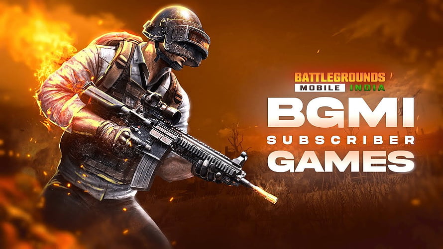 Battlegrounds Mobile India Soldier With Assault Rifle In Fiery Combat Scene HD wallpaper
