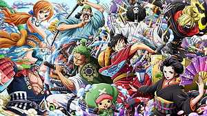 One Piece Straw Hat Crew Wano Country Arc Anime Wallpaper HD wallpaper