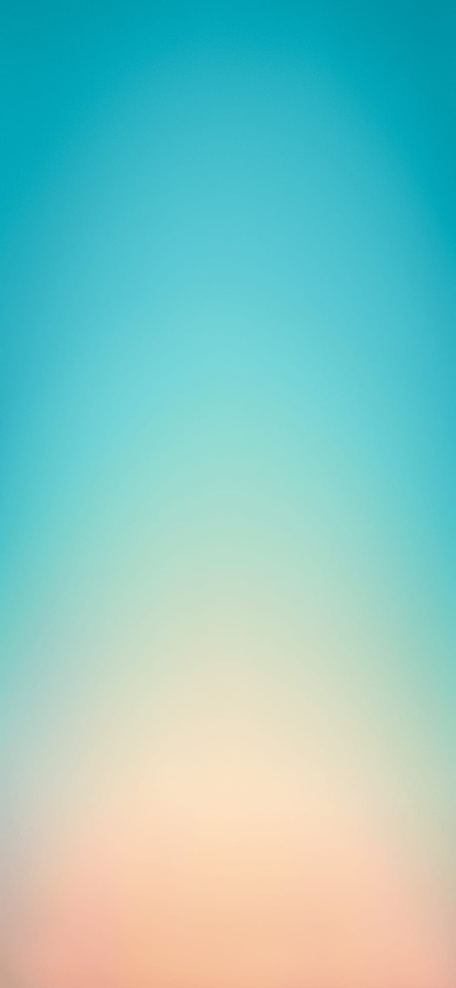 Soft Teal to Peach Gradient Sky Wallpaper for Mobile Devices HD phone wallpaper