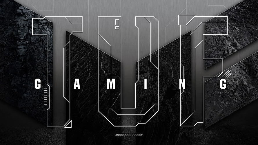 Futuristic TUF Gaming Logo Wallpaper With Dark Textured Background HD wallpaper