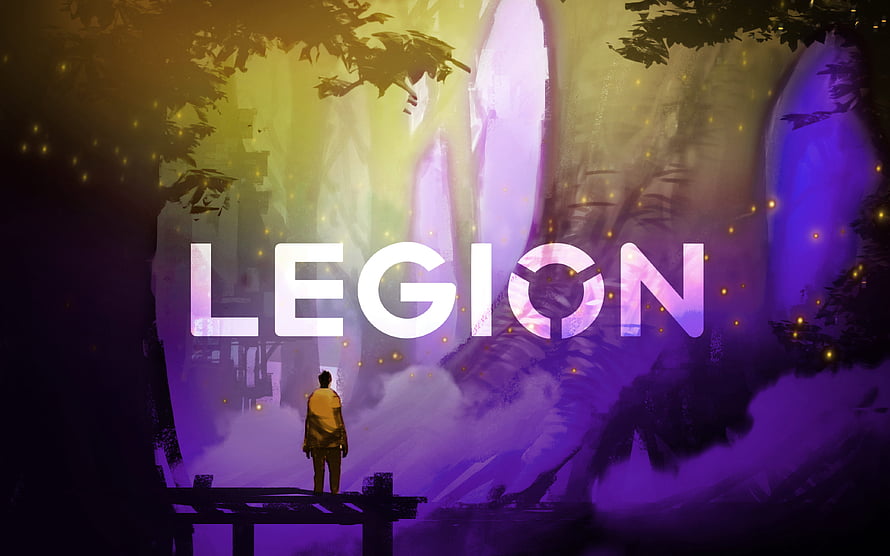Legion TV Series Wallpaper Featuring Lone Figure in Mystical Forest HD wallpaper