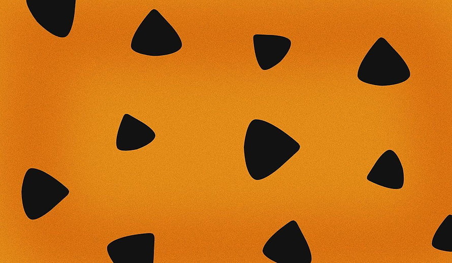 The Flintstones Classic Orange and Black Geometric Pattern HD wallpaper