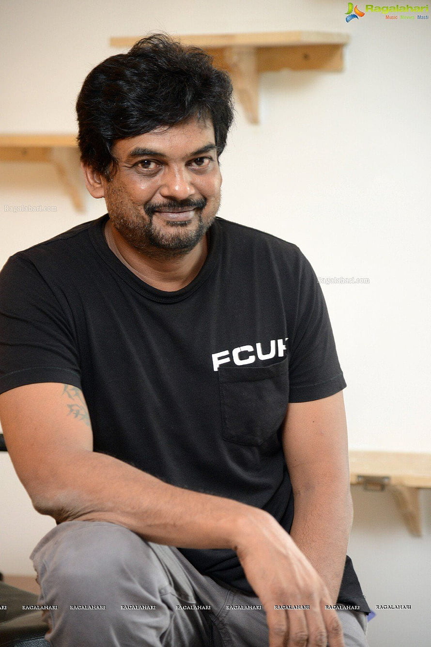 Puri Jagannadh Portrait in Black T-Shirt with Relaxed Indoor Pose HD phone wallpaper