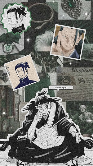 Geto Suguru Jujutsu Kaisen Anime Character Aesthetic Collage Wallpaper HD phone wallpaper