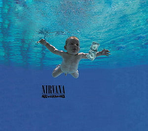 Nirvana Nevermind Album Cover Artwork Underwater Baby Money HD wallpaper
