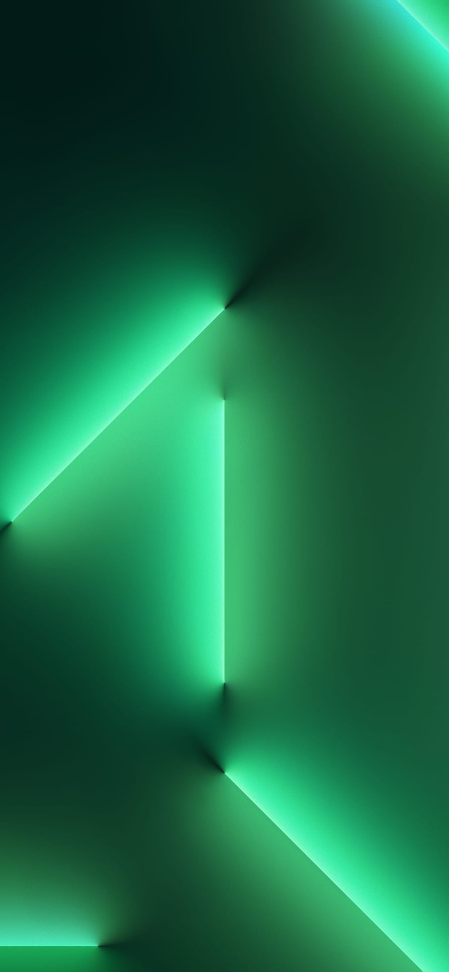 Minimalist Green Geometric Abstract Wallpaper with Soft Gradient and Diagonal Light Lines HD phone wallpaper