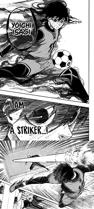 Yoichi Isagi Striker Declaration Manga Panel, blue lock manga, #Blue Lock HD phone wallpaper