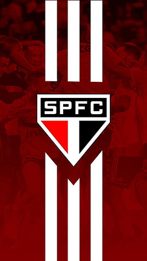 Sao Paulo Futebol Clube SPFC Official Club Crest and Vertical Stripes Design HD phone wallpaper