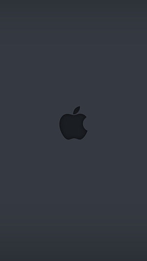 Minimalist Dark Apple Logo Wallpaper for iPhone and iPad HD phone wallpaper