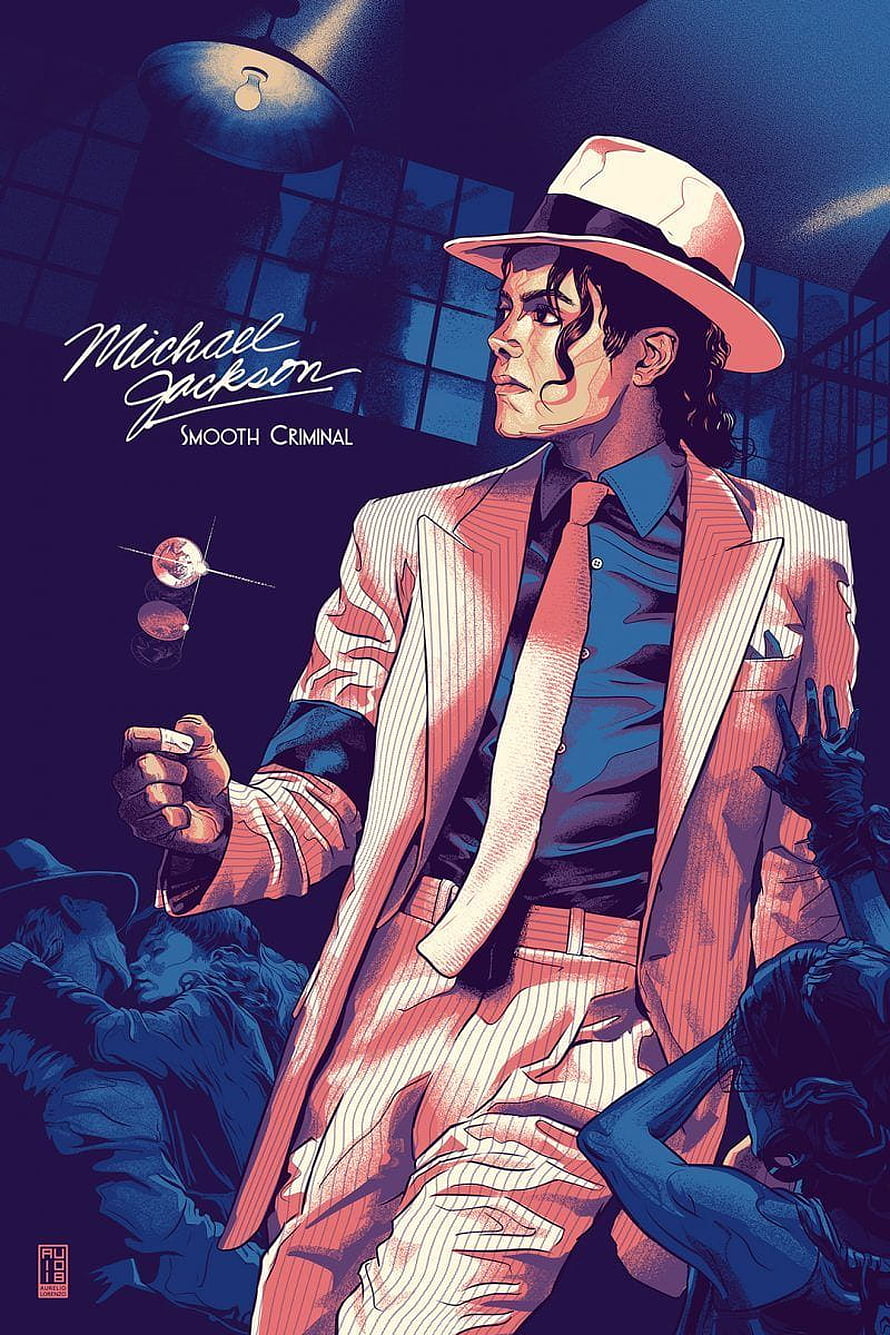Michael Jackson Smooth Criminal Comic Style Illustration HD phone wallpaper