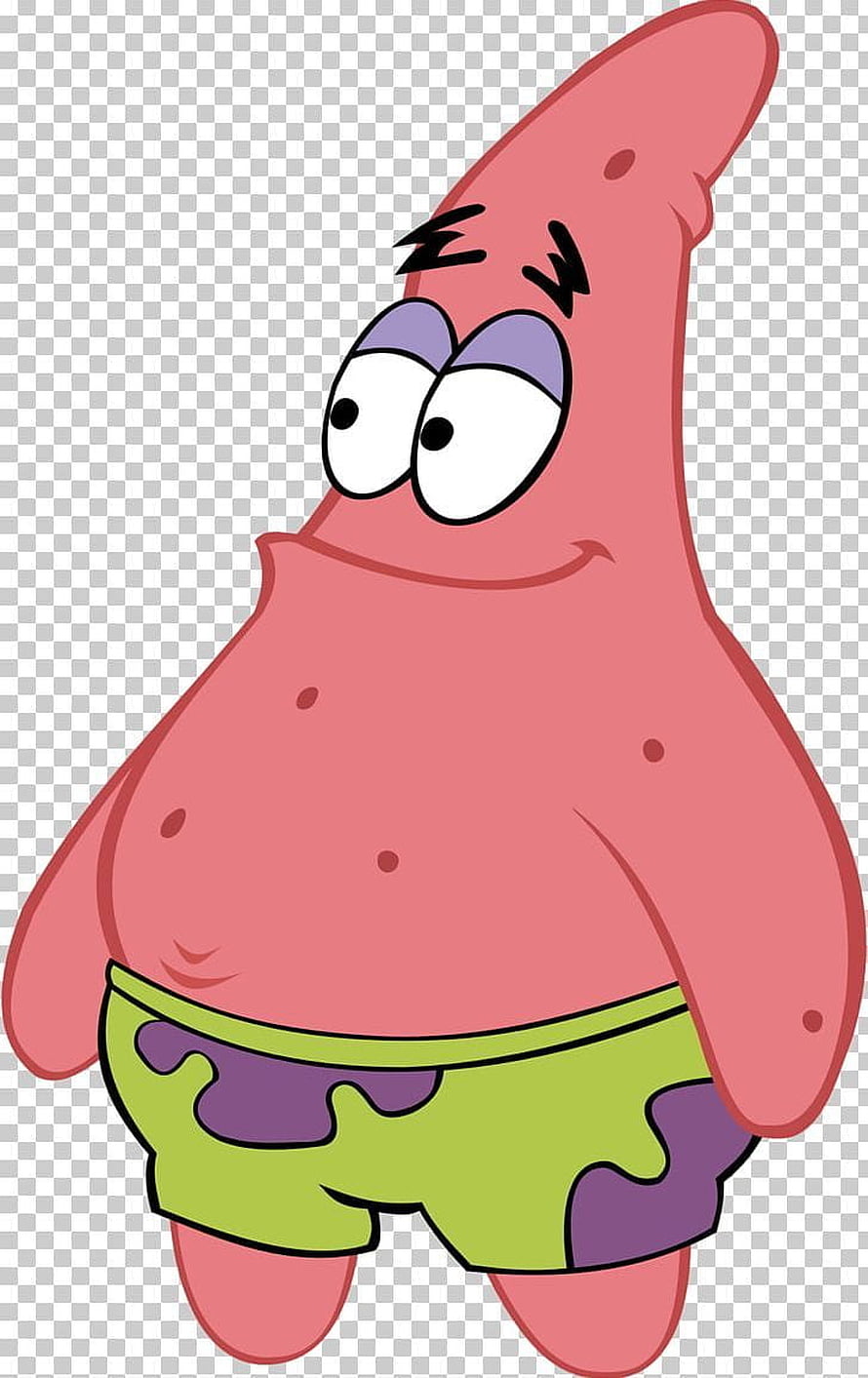 Patrick Star from SpongeBob SquarePants in Green and Purple Shorts on Transparent Background HD phone wallpaper