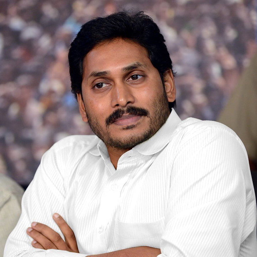 YS Jagan Mohan Reddy in White Shirt with Arms Crossed at Public Event HD phone wallpaper