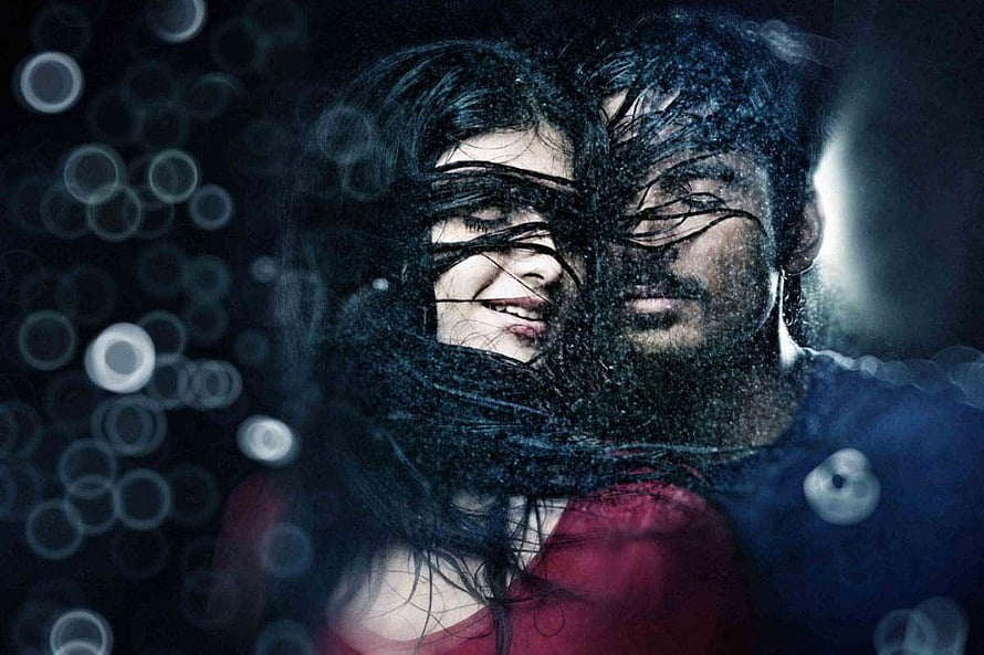 3 Moonu Movie Still: Intimate Couple Portrait with Dramatic Dark Lighting HD wallpaper