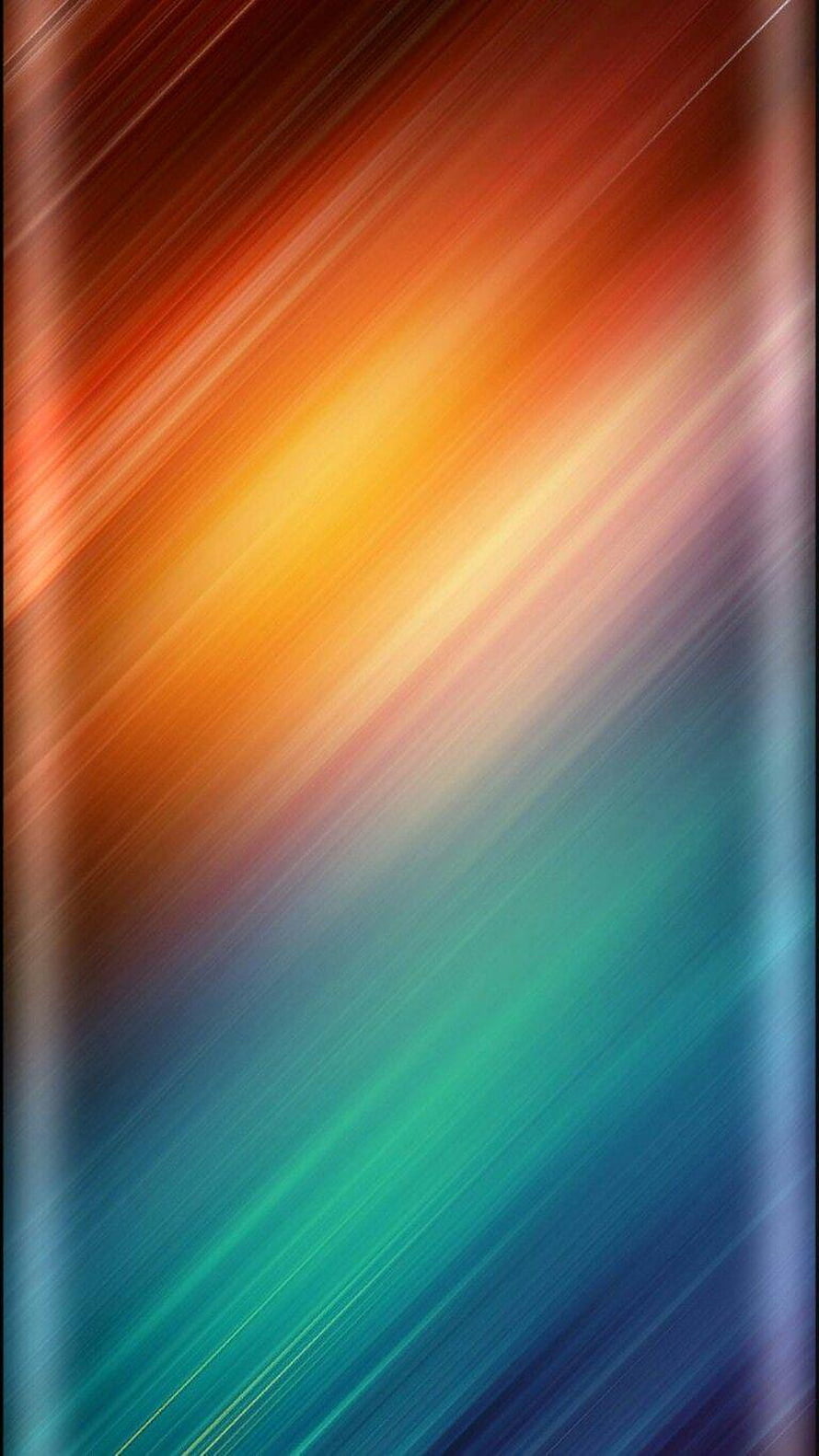 Vibrant diagonal rainbow gradient with soft light streaks and warm to cool color transitions HD phone wallpaper
