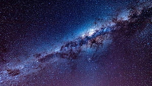 Milky Way Galaxy Core with Dense Star Fields and Nebulae in Deep Space HD wallpaper