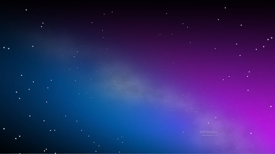 Starry Night Sky With Blue And Purple Gradient Nebula HD wallpaper