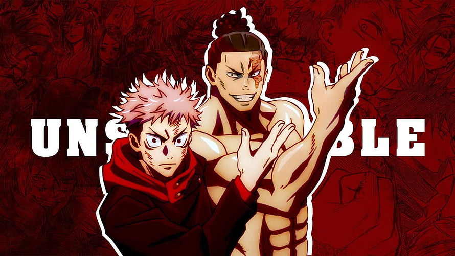 Jujutsu Kaisen Yuji Itadori and Aoi Todo Dynamic Action Illustration HD wallpaper
