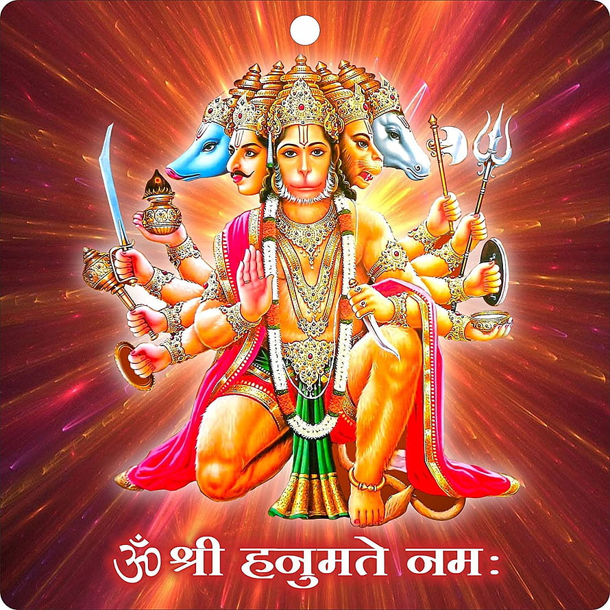 Panchmukhi Hanuman Wallpaper - Five-Faced Lord Hanuman with Trishul and Sword, Where To Put Hanumanji's In The House., panchmukhi hanuman ji HD phone wallpaper