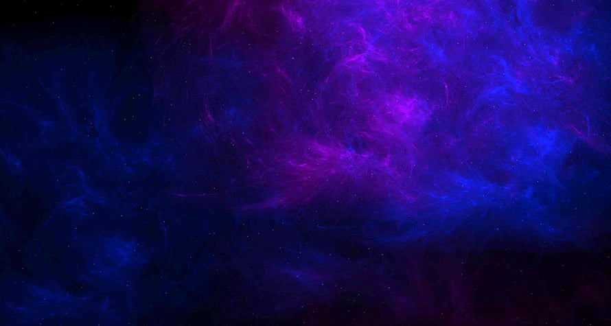 Vibrant Purple and Blue Cosmic Nebula Clouds in Deep Space HD wallpaper