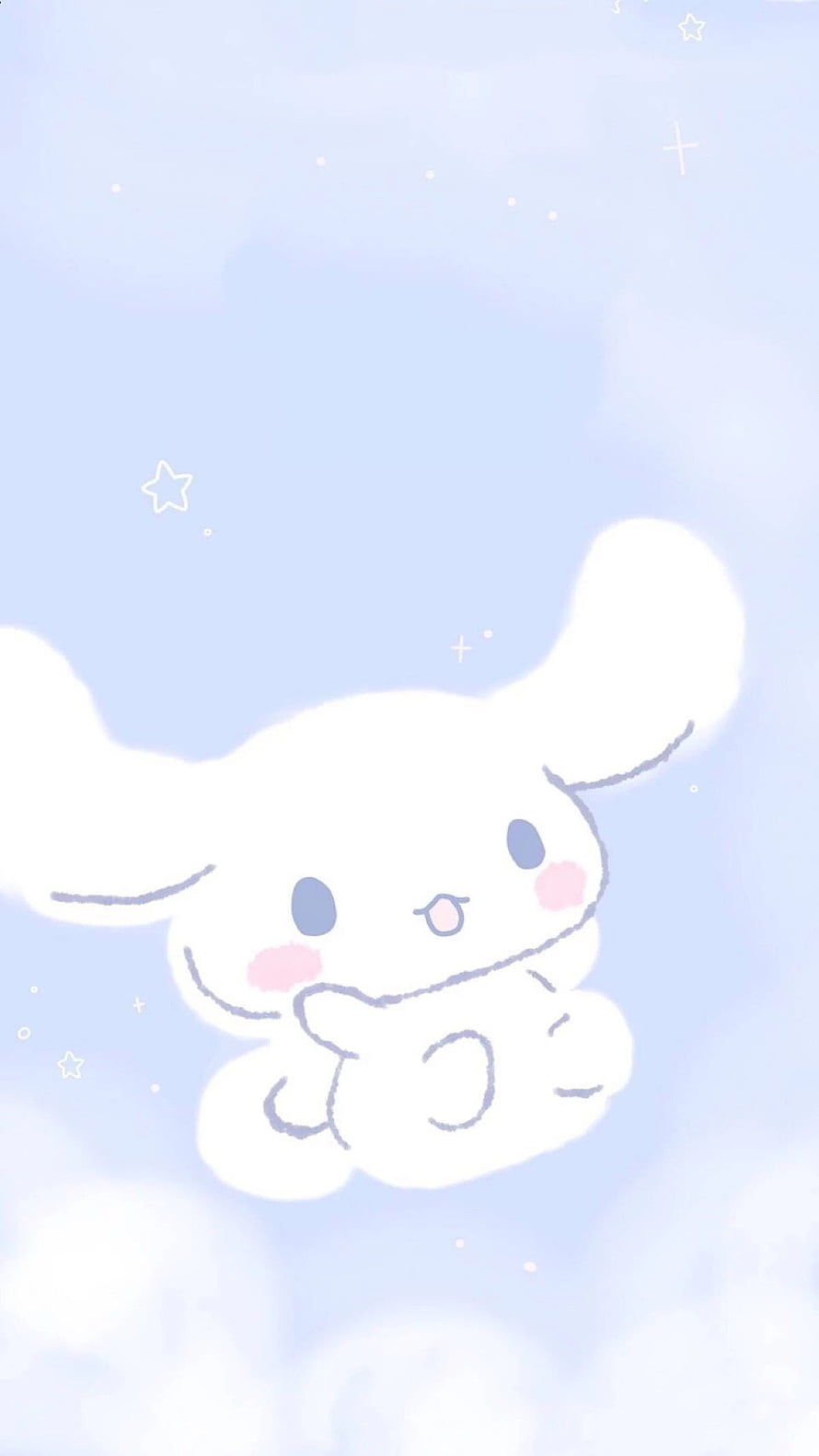 Cute Cinnamoroll Cloud Character Pastel Blue Sky Anime Wallpaper HD phone wallpaper