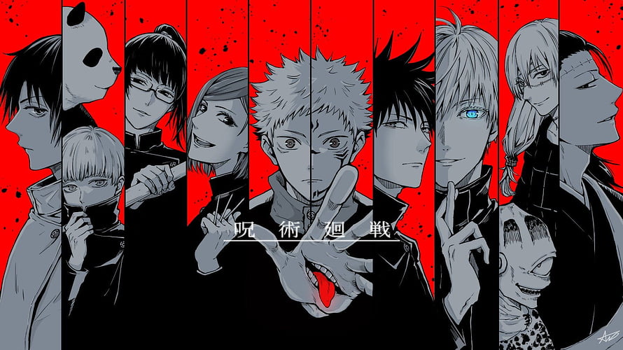 Jujutsu Kaisen Character Ensemble Wallpaper HD wallpaper