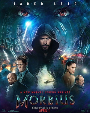 Morbius Movie Poster Featuring Jared Leto and Marvel Cast HD phone wallpaper