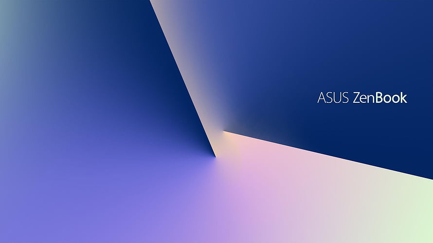 ASUS ZenBook Abstract Gradient Wallpaper with Blue and Purple Geometric Shapes HD wallpaper