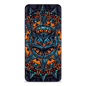 Mighty Owl Stained Glass Mandala Mobile Phone Case Design HD phone wallpaper