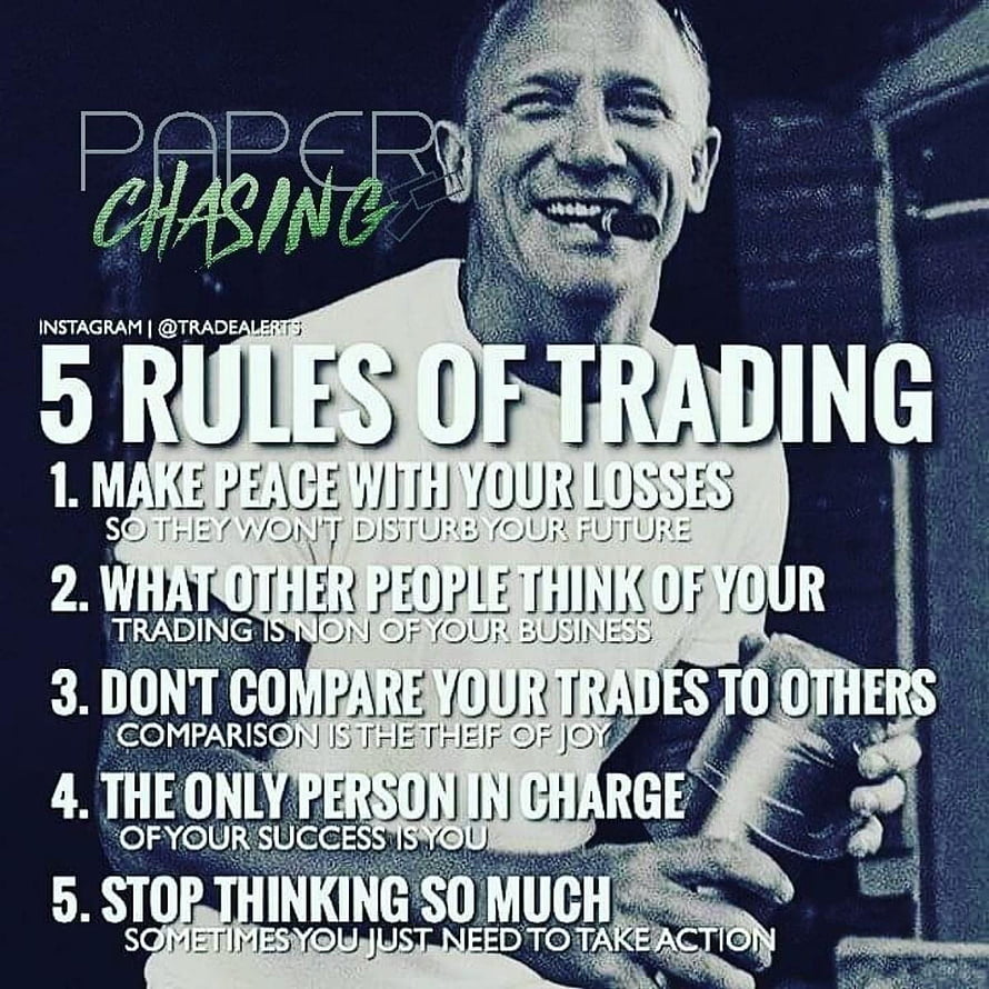 motivational trading rules quote with smiling man holding coffee cup, Trading Psychology Quotes pour Android HD phone wallpaper
