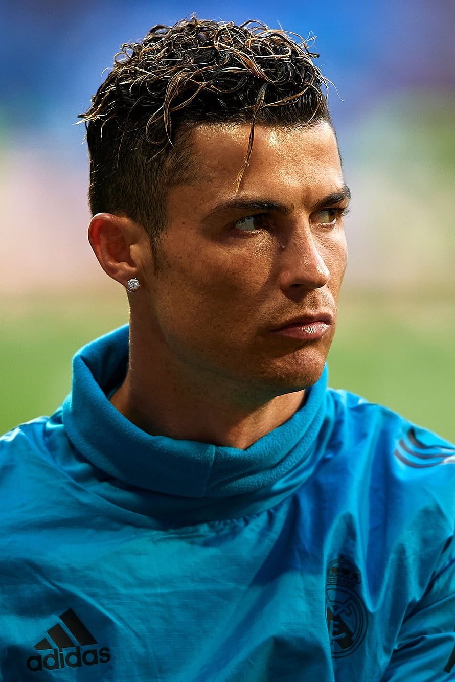Cristiano Ronaldo in Real Madrid Training Kit Close-Up Portrait HD phone wallpaper