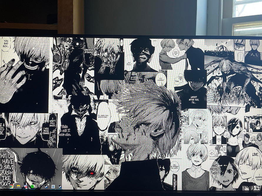 Ken Kaneki Tokyo Ghoul Manga Panel Collage Desktop Wallpaper HD wallpaper