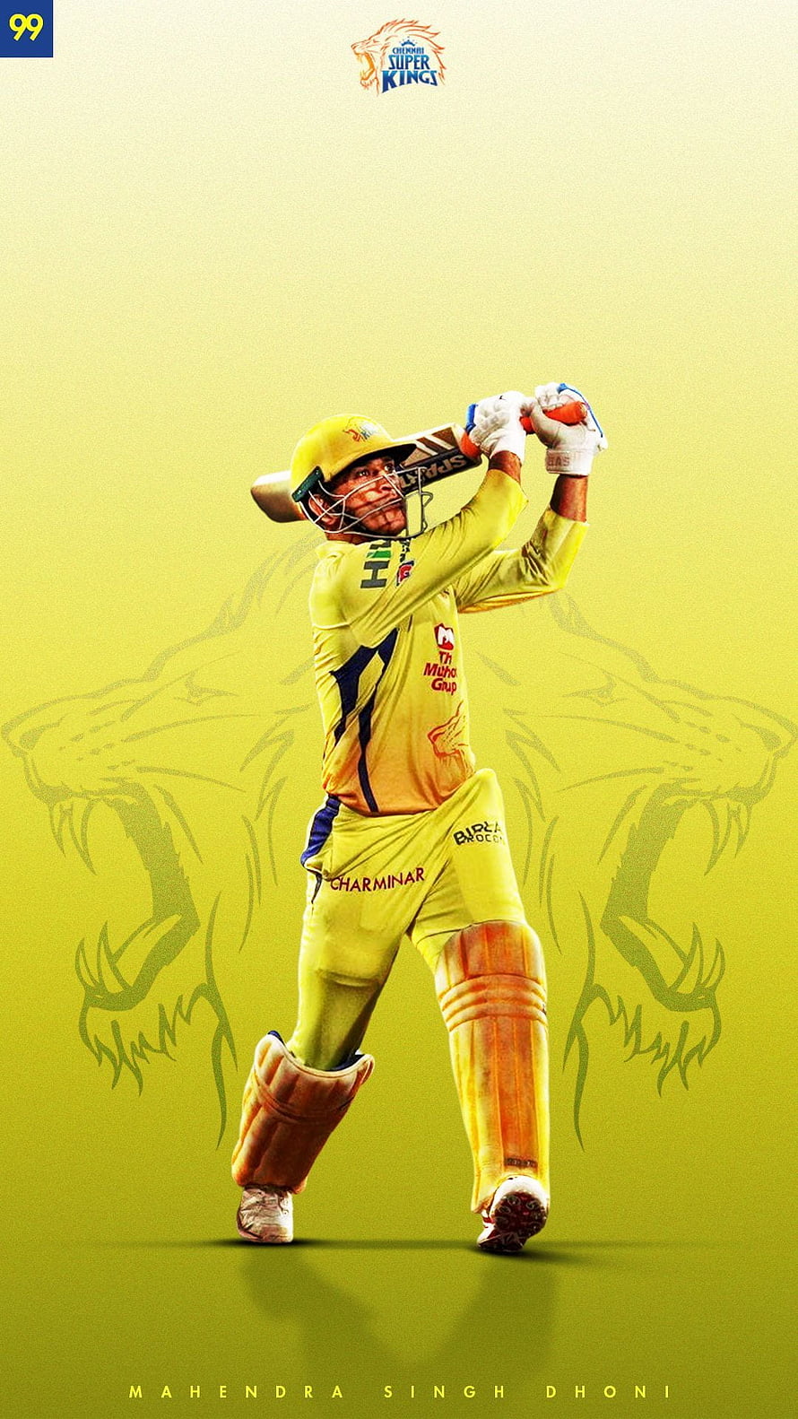 Mahendra Singh Dhoni Chennai Super Kings Cricket Player Action Shot Wallpaper HD phone wallpaper