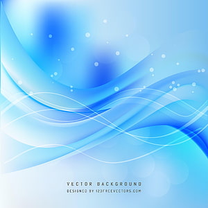 Elegant Light Blue Abstract Wave Background with Flowing Lines and Bokeh Effects HD phone wallpaper